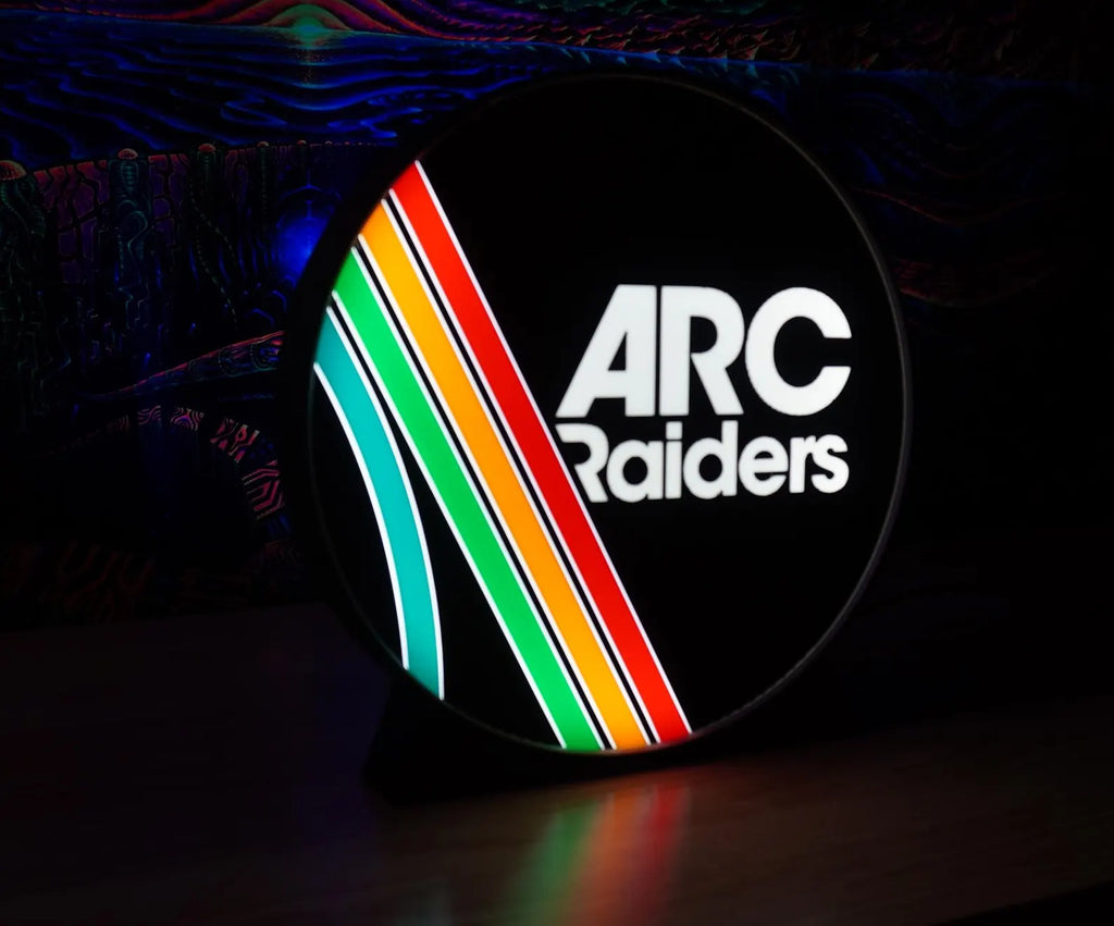 Arc Raiders Graphic Sign - White LED - Colored 3d Print - Gaming Sign