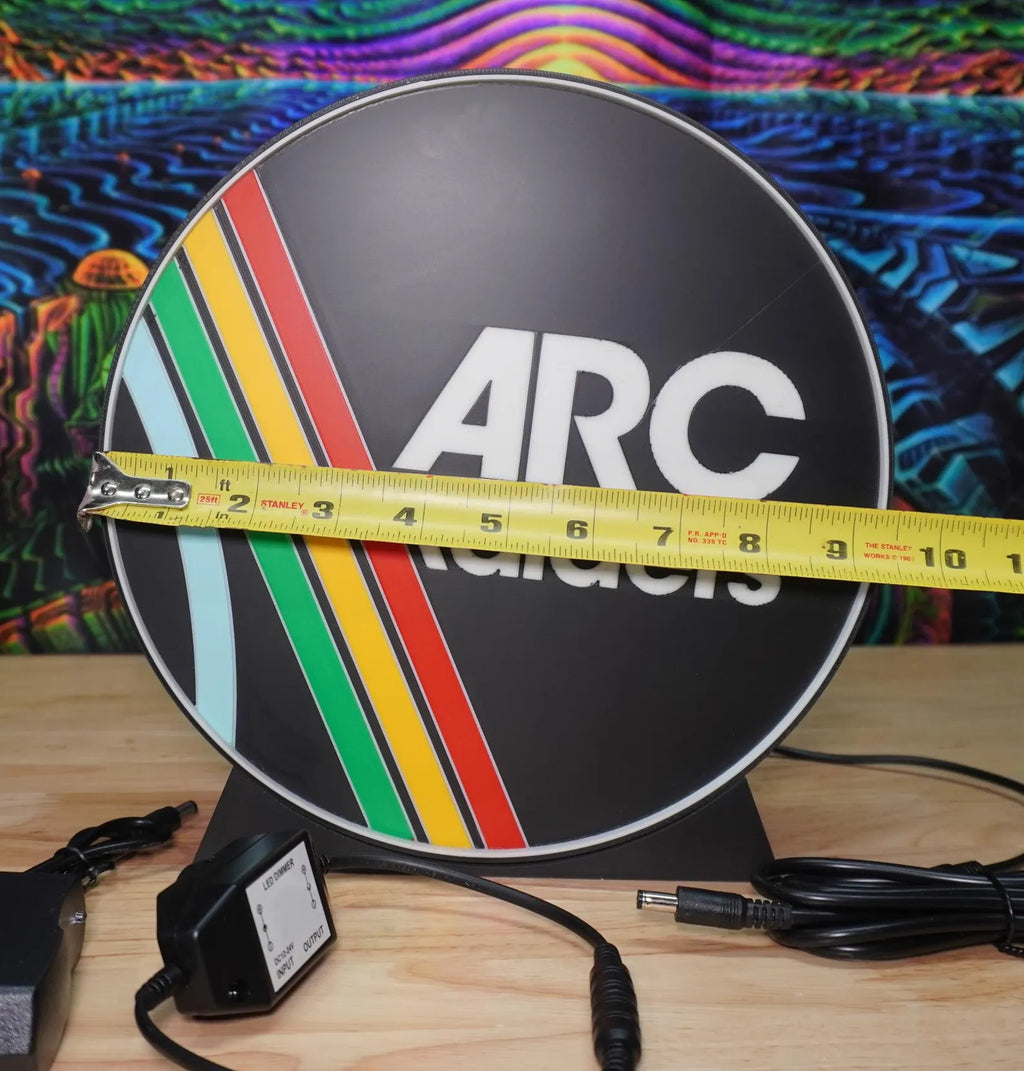 Arc Raiders Graphic Sign - White LED - Colored 3d Print - Gaming Sign