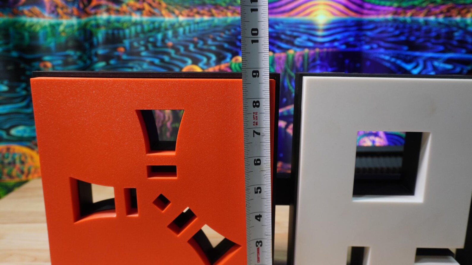 Rust GAME Logo - Large 3D Block Print - Block Text Style - Wall LED - Gift, Birthday, Gamer